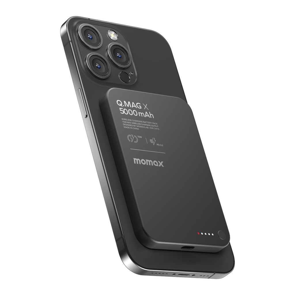 MOMAX Q.MAG X 5000mAh GEN2 15W ULTRA SLIM MAGSAFE WIRELESS POWER BANK - Best Buy Tech