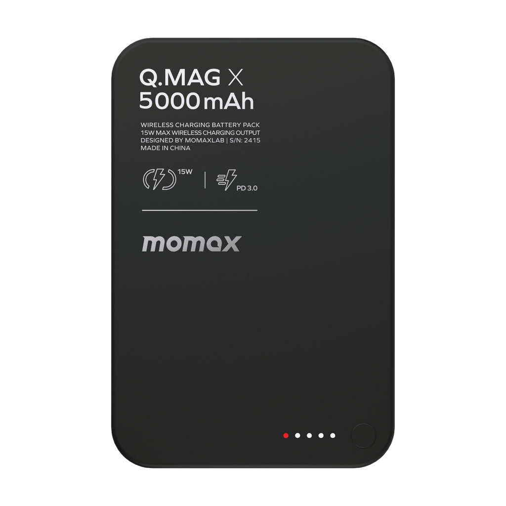 MOMAX Q.MAG X 5000mAh GEN2 15W ULTRA SLIM MAGSAFE WIRELESS POWER BANK - Best Buy Tech