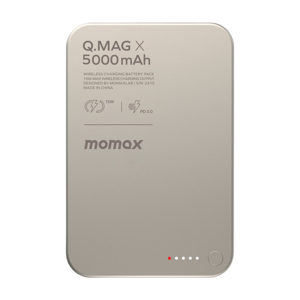 MOMAX Q.MAG X 5000mAh GEN2 15W ULTRA SLIM MAGSAFE WIRELESS POWER BANK - Best Buy Tech
