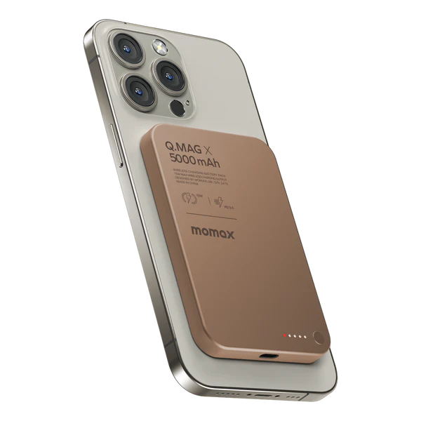 MOMAX Q.MAG X 5000mAh GEN2 15W ULTRA SLIM MAGSAFE WIRELESS POWER BANK - Best Buy Tech