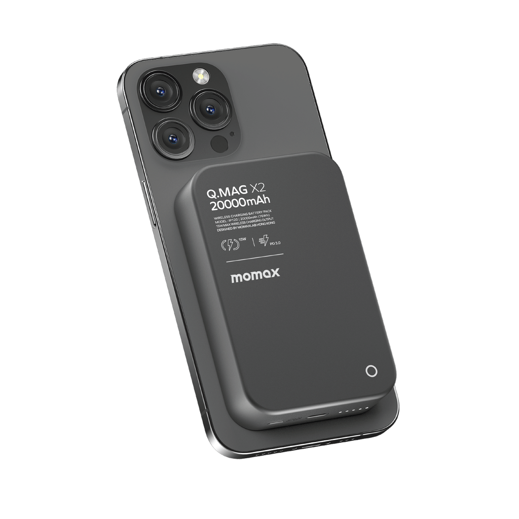 MOMAX Q.MAG X2 20000mAh MAGSAFE WIRELESS POWER BANK - Best Buy Tech