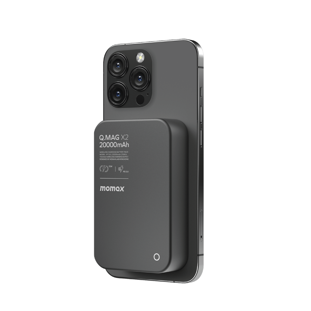 MOMAX Q.MAG X2 20000mAh MAGSAFE WIRELESS POWER BANK - Best Buy Tech