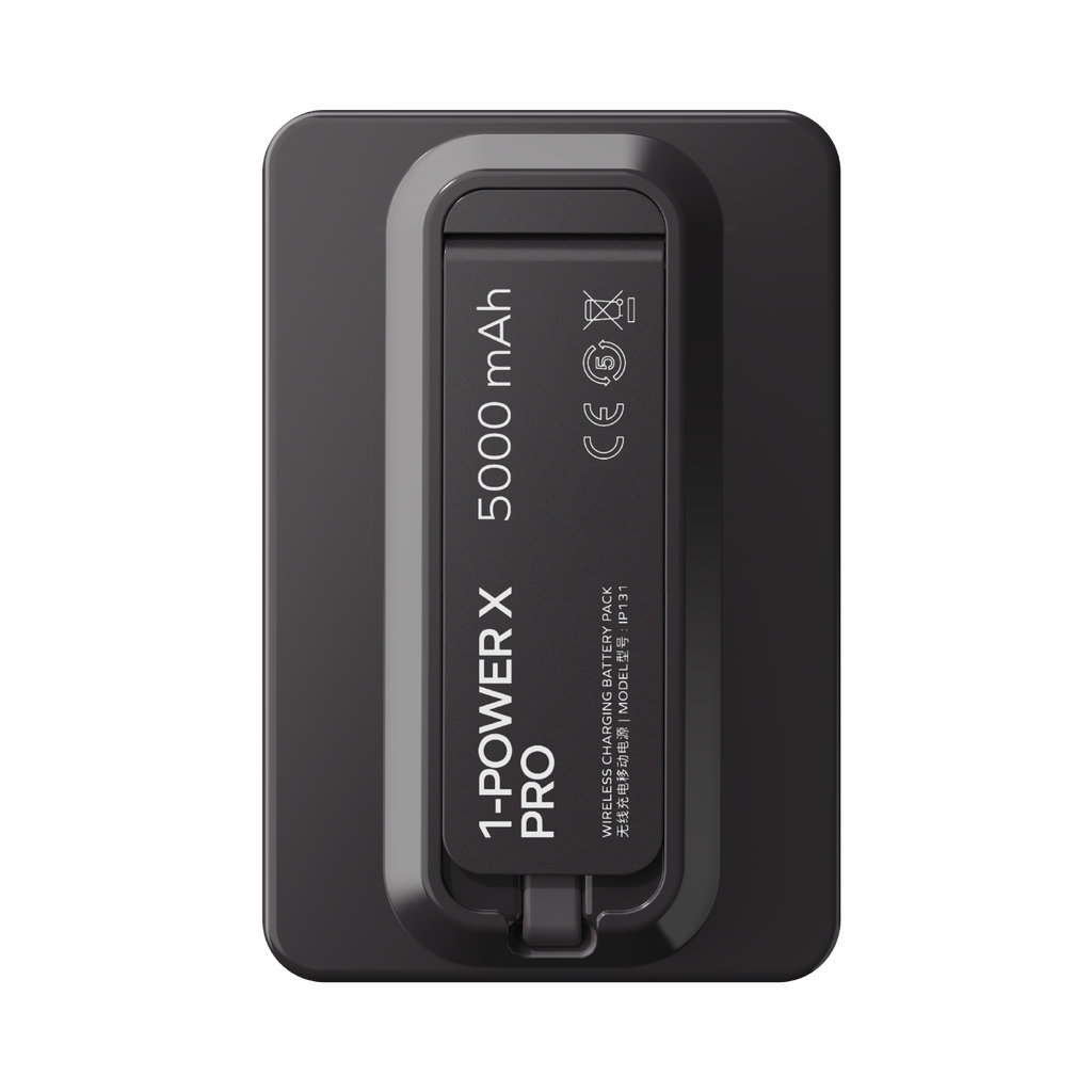 MOMAX 1-POWER X PRO 5000mAh MAGNETIC WIRELESS POWER BANK WITH STAND AND BUILT-IN USB-C CABLE - Best Buy Tech