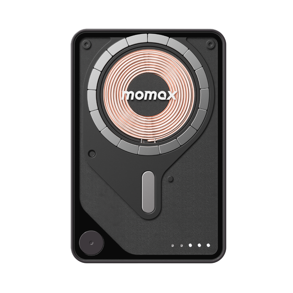 MOMAX 1-POWER X PRO 5000mAh MAGNETIC WIRELESS POWER BANK WITH STAND AND BUILT-IN USB-C CABLE - Best Buy Tech
