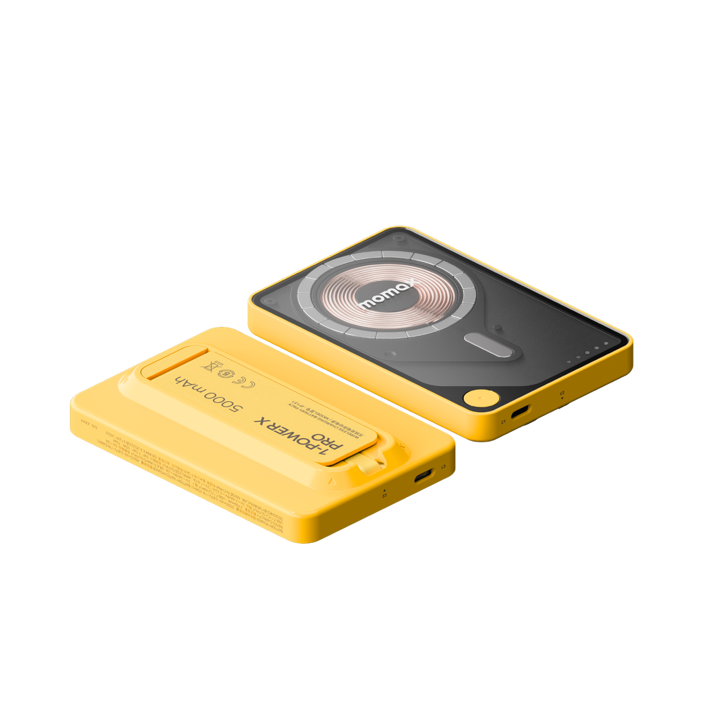 MOMAX 1-POWER X PRO 5000mAh MAGNETIC WIRELESS POWER BANK WITH STAND AND BUILT-IN USB-C CABLE - Best Buy Tech