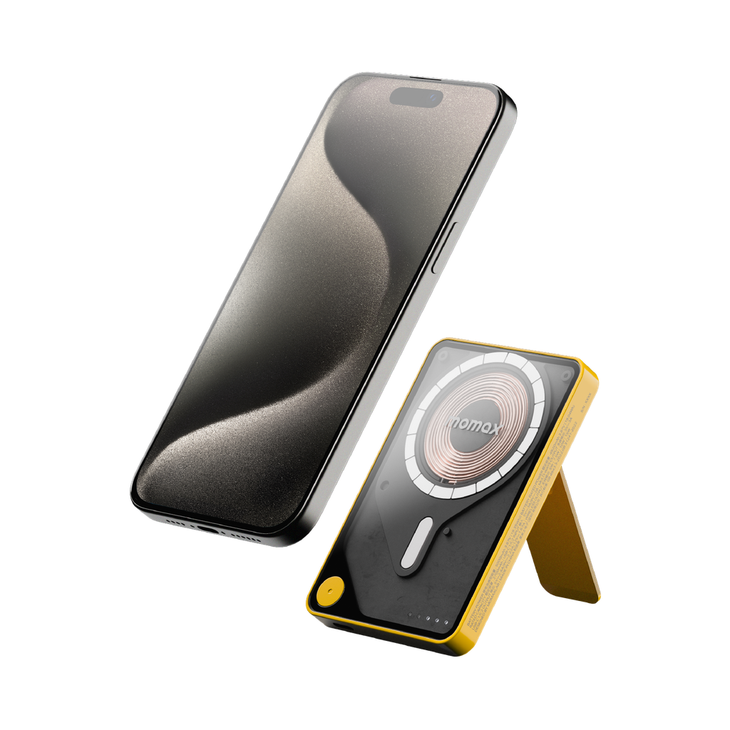 MOMAX 1-POWER X PRO 5000mAh MAGNETIC WIRELESS POWER BANK WITH STAND AND BUILT-IN USB-C CABLE - Best Buy Tech