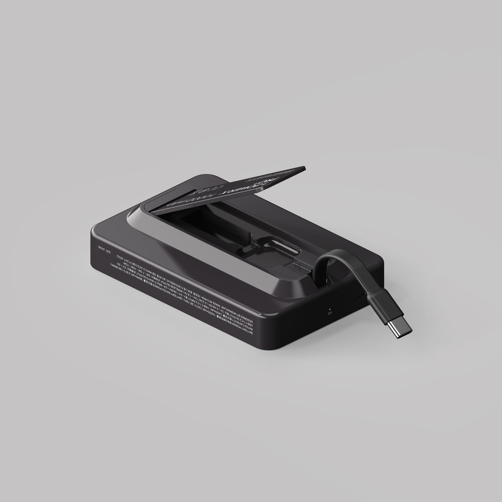 MOMAX 1-POWER X PRO+ 10000mAh MAGNETIC WIRELESS POWER BANK WITH STAND AND BUILT-IN USB-C CABLE - Best Buy Tech