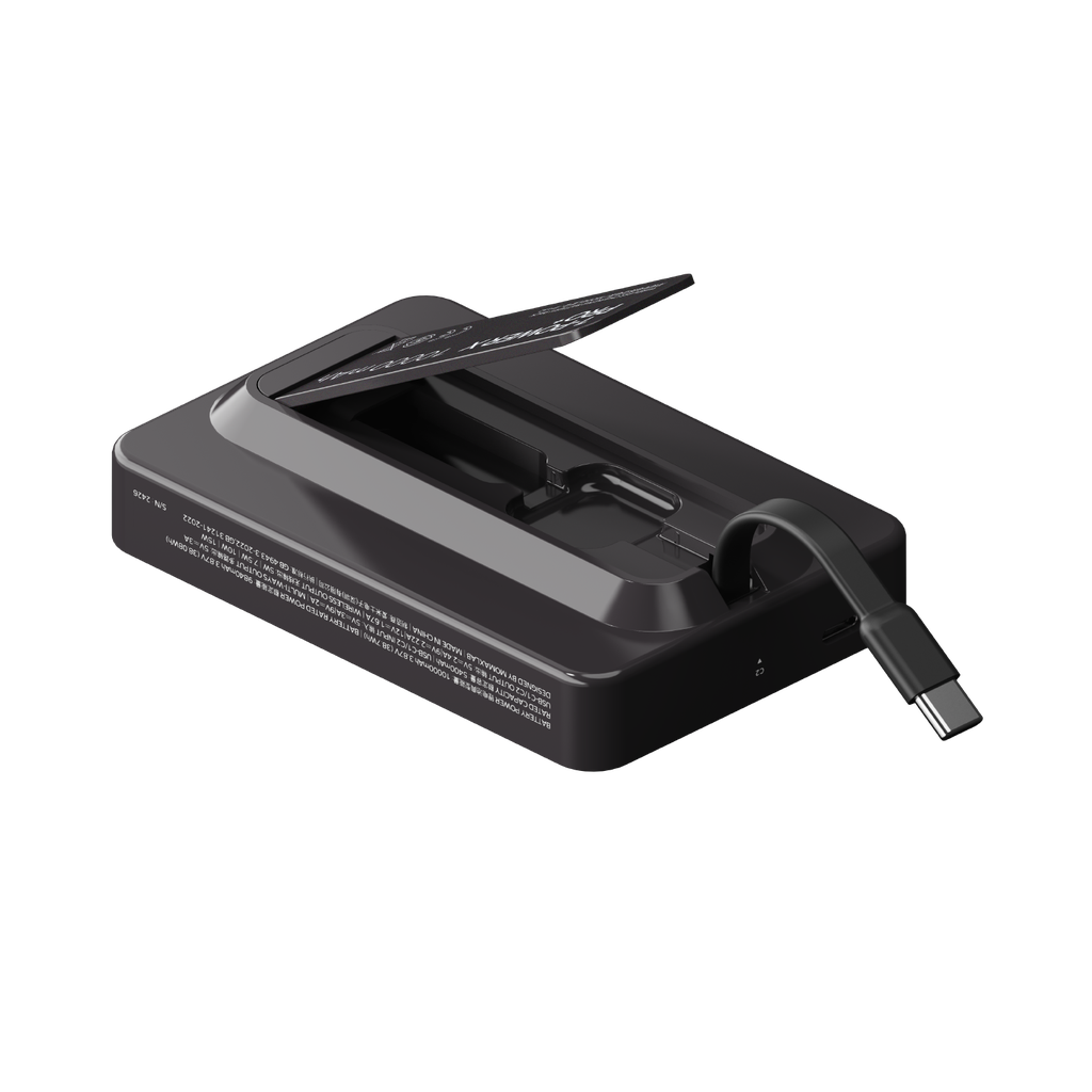 MOMAX 1-POWER X PRO+ 10000mAh MAGNETIC WIRELESS POWER BANK WITH STAND AND BUILT-IN USB-C CABLE - Best Buy Tech