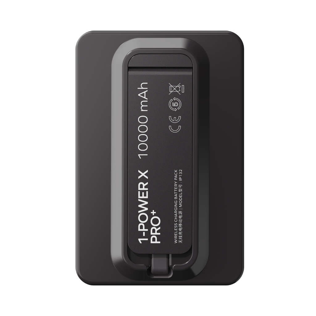 MOMAX 1-POWER X PRO+ 10000mAh MAGNETIC WIRELESS POWER BANK WITH STAND AND BUILT-IN USB-C CABLE - Best Buy Tech