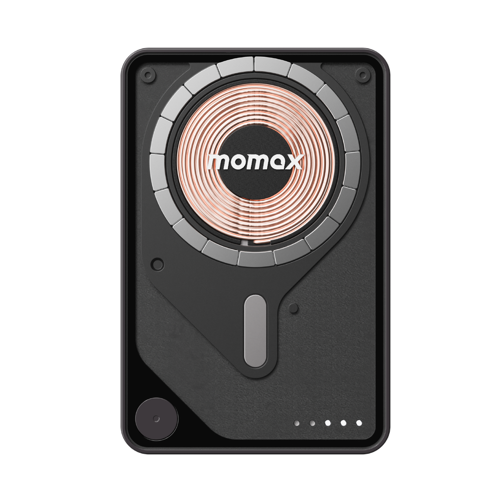 MOMAX 1-POWER X PRO+ 10000mAh MAGNETIC WIRELESS POWER BANK WITH STAND AND BUILT-IN USB-C CABLE - Best Buy Tech