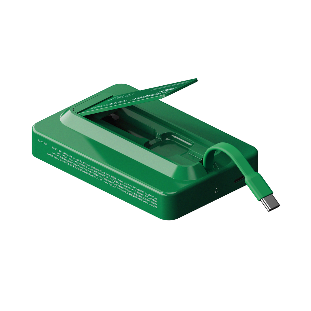 MOMAX 1-POWER X PRO+ 10000mAh MAGNETIC WIRELESS POWER BANK WITH STAND AND BUILT-IN USB-C CABLE - Best Buy Tech