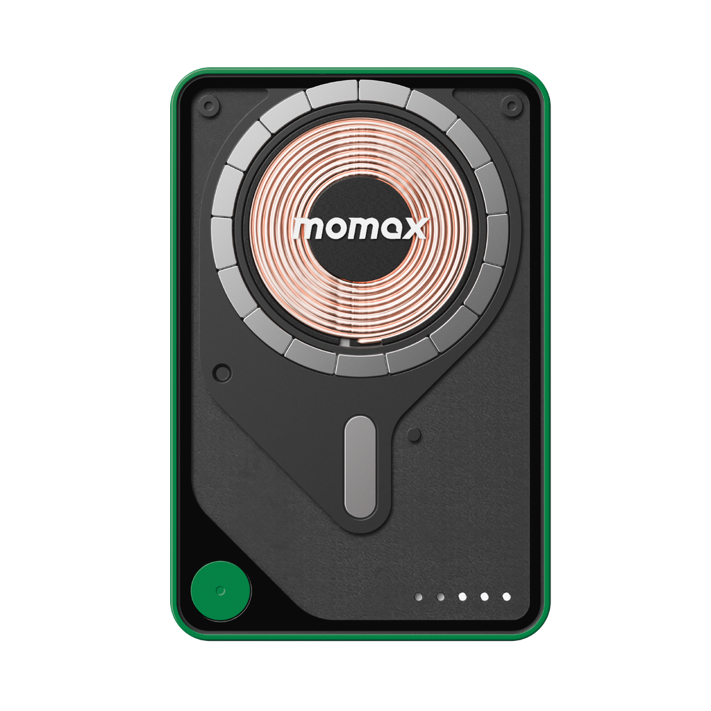 MOMAX 1-POWER X PRO+ 10000mAh MAGNETIC WIRELESS POWER BANK WITH STAND AND BUILT-IN USB-C CABLE - Best Buy Tech