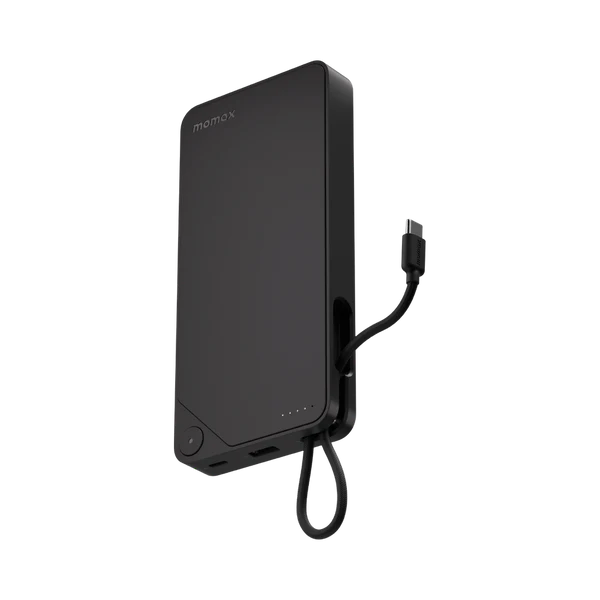 Momax 1-Power X 20000mah Power Bank With Built-in USB-C Cable (Black)