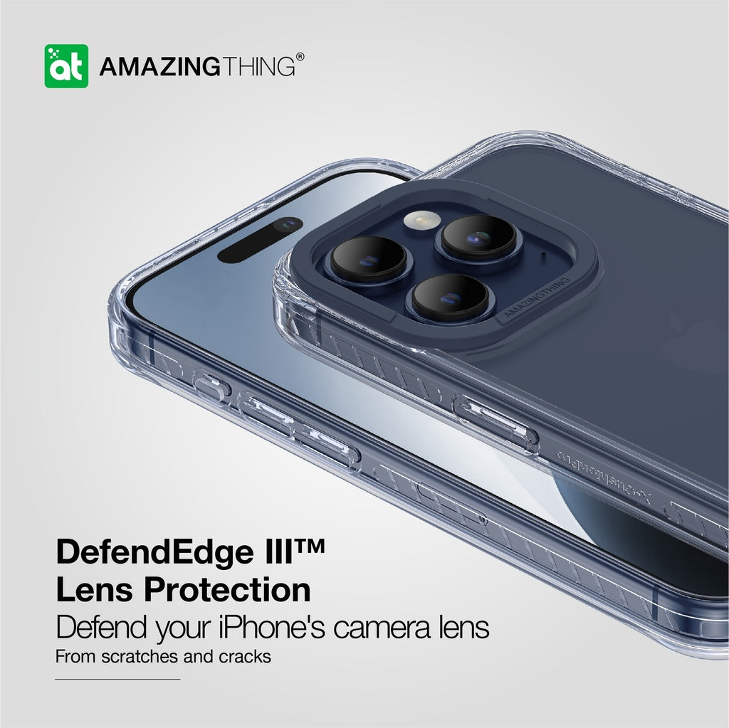 Amazingthing Titan Pro Drop Proof Case for iPhone 15 Pro - Dark Blue