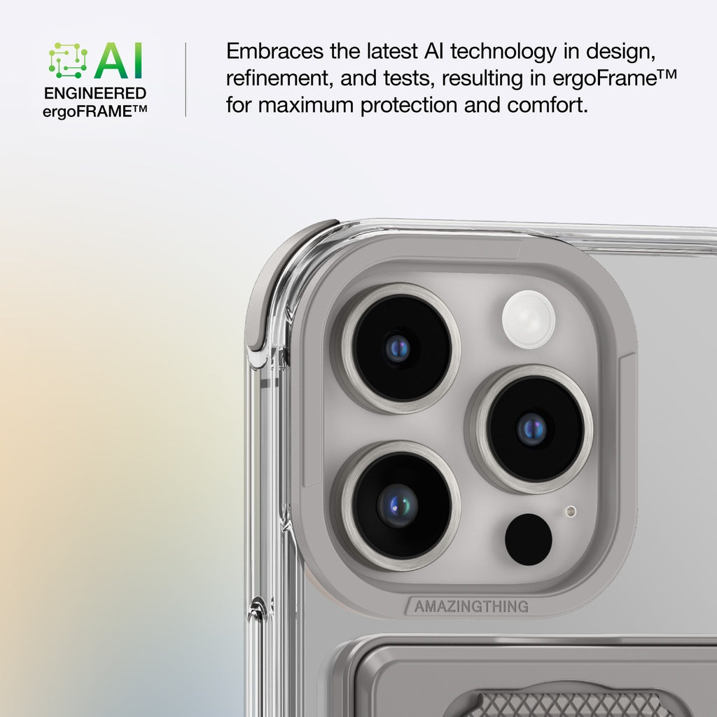 AMAZINGTHING OMNI MAGSAFE DROP PROOF CASE WITH STAND FOR IPHONE 16 SERIES - GREY - Best Buy Tech