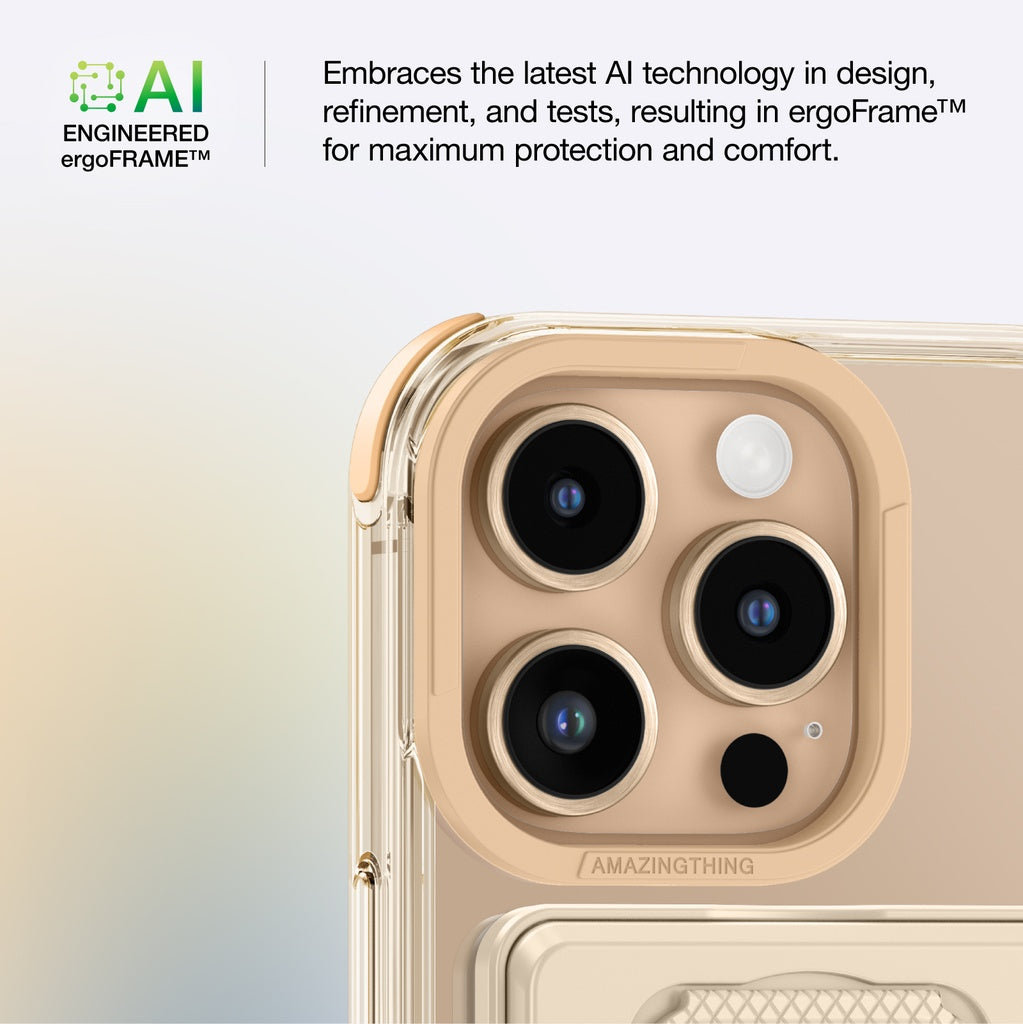 AMAZINGTHING OMNI MAGSAFE DROP PROOF CASE WITH STAND FOR IPHONE 16 SERIES - ROSE GOLD - Best Buy Tech