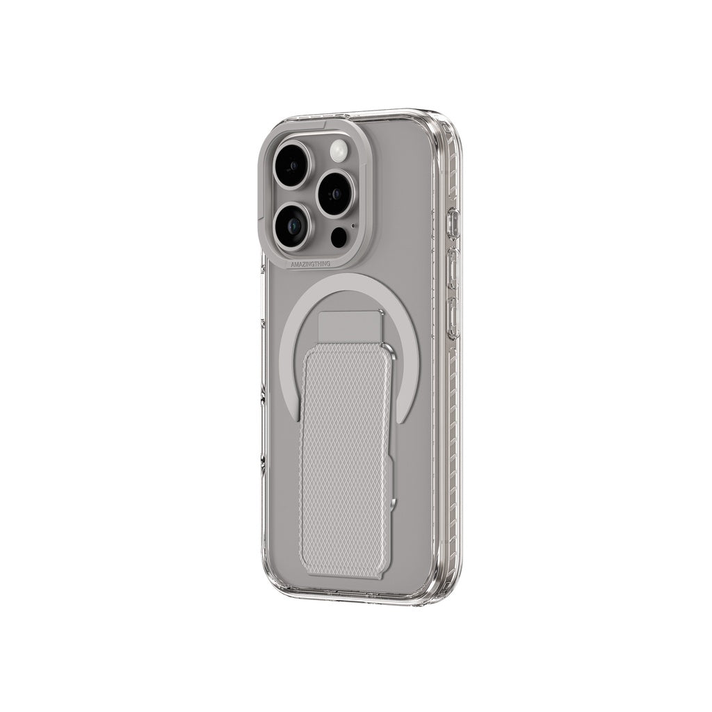 AMAZINGTHING TITAN PRO HOLDER MAGSAFE DROP PROOF CASE FOR IPHONE 16 SERIES - GREY - Best Buy Tech