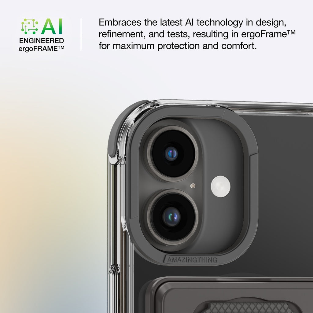 AMAZINGTHING OMNI MAGSAFE DROP PROOF CASE WITH STAND FOR IPHONE 16 SERIES - BLACK - Best Buy Tech