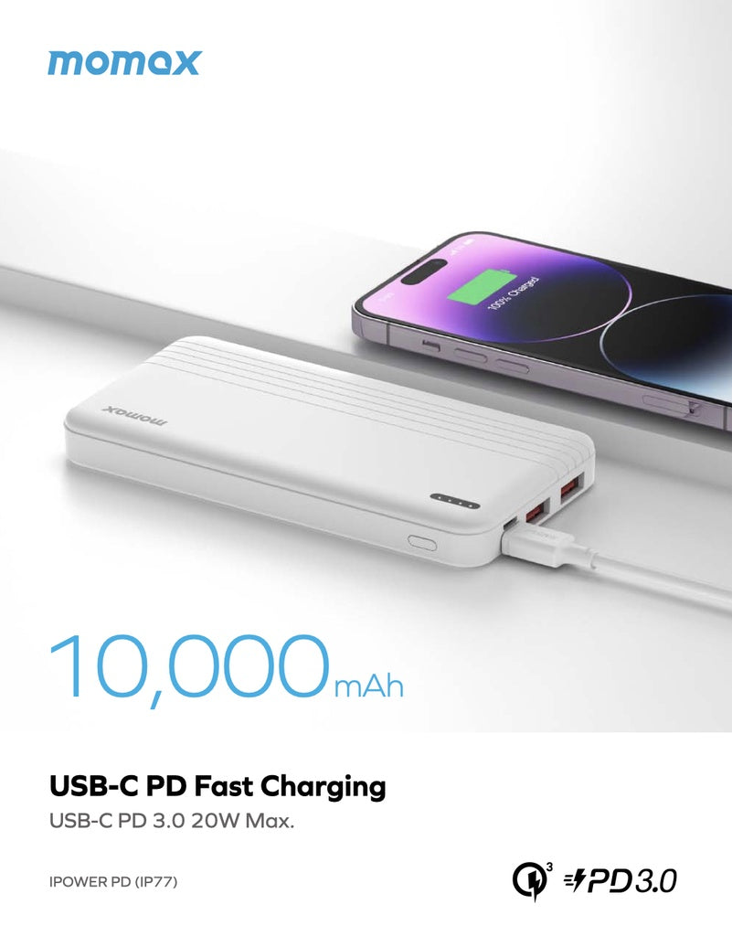 MOMAX IPOWER PD 10000mAh EXTERNAL POWER BANK - Best Buy Tech