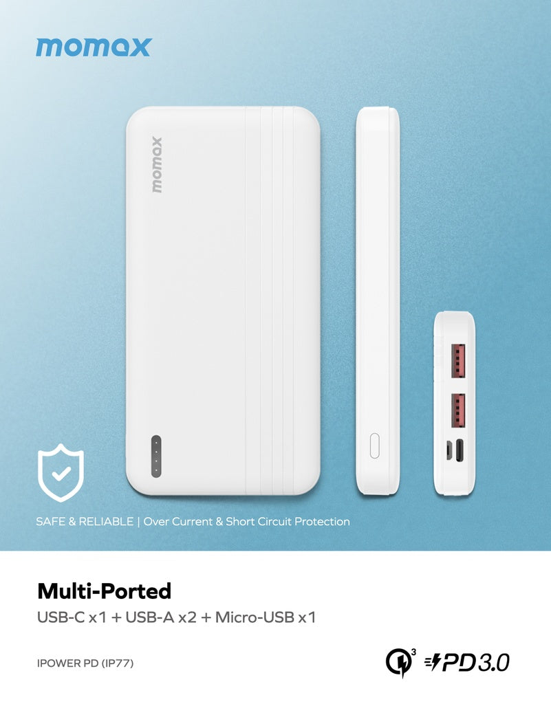 MOMAX IPOWER PD 10000mAh EXTERNAL POWER BANK - Best Buy Tech