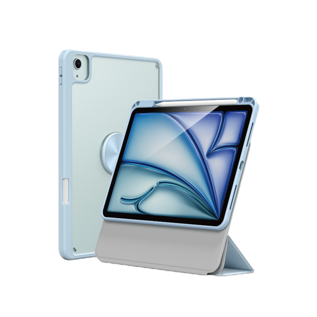 AmazingThing Case Titan Pro Folio Drop Proof Magsafe iPad Air M2/M3 - Blue