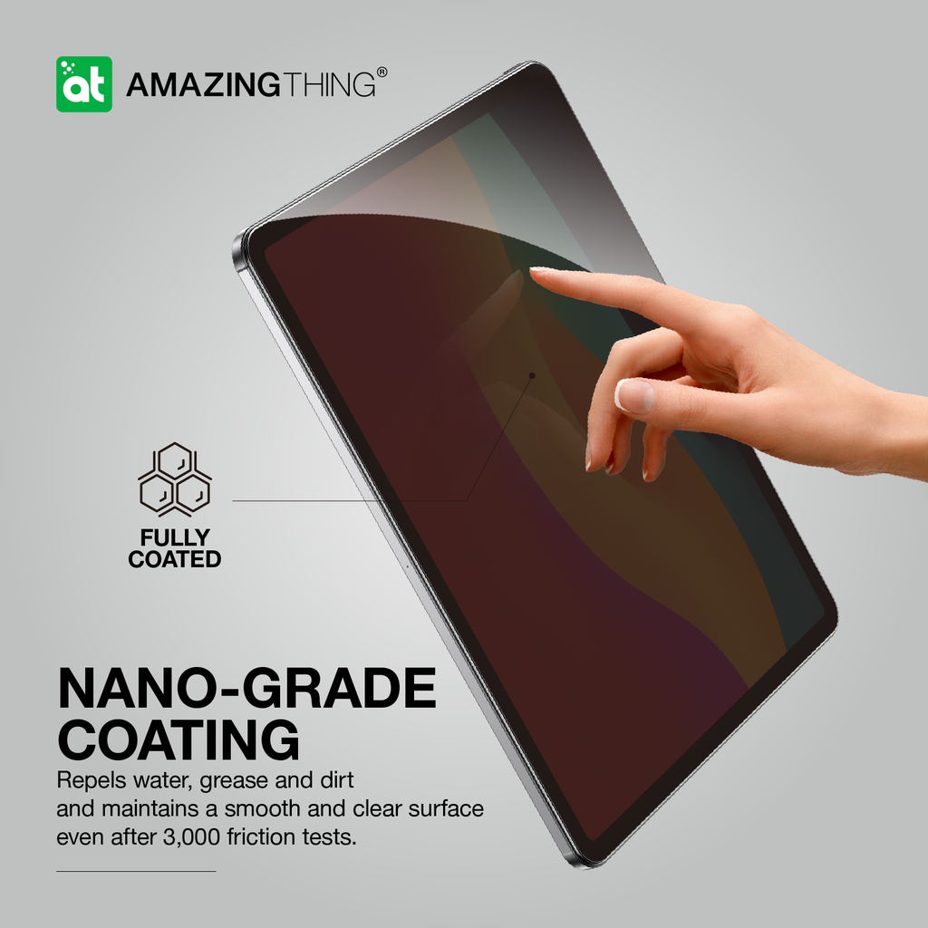 AMAZING THING IPAD 2.5D FULL COVER RADIX PRIVACY GLASS FOR IPAD PRO 13 (M4)/ IPAD PRO 11 (M4)/ IPAD AIR 13 (M2)/ IPAD AIR 11 (M2) - Best Buy Tech