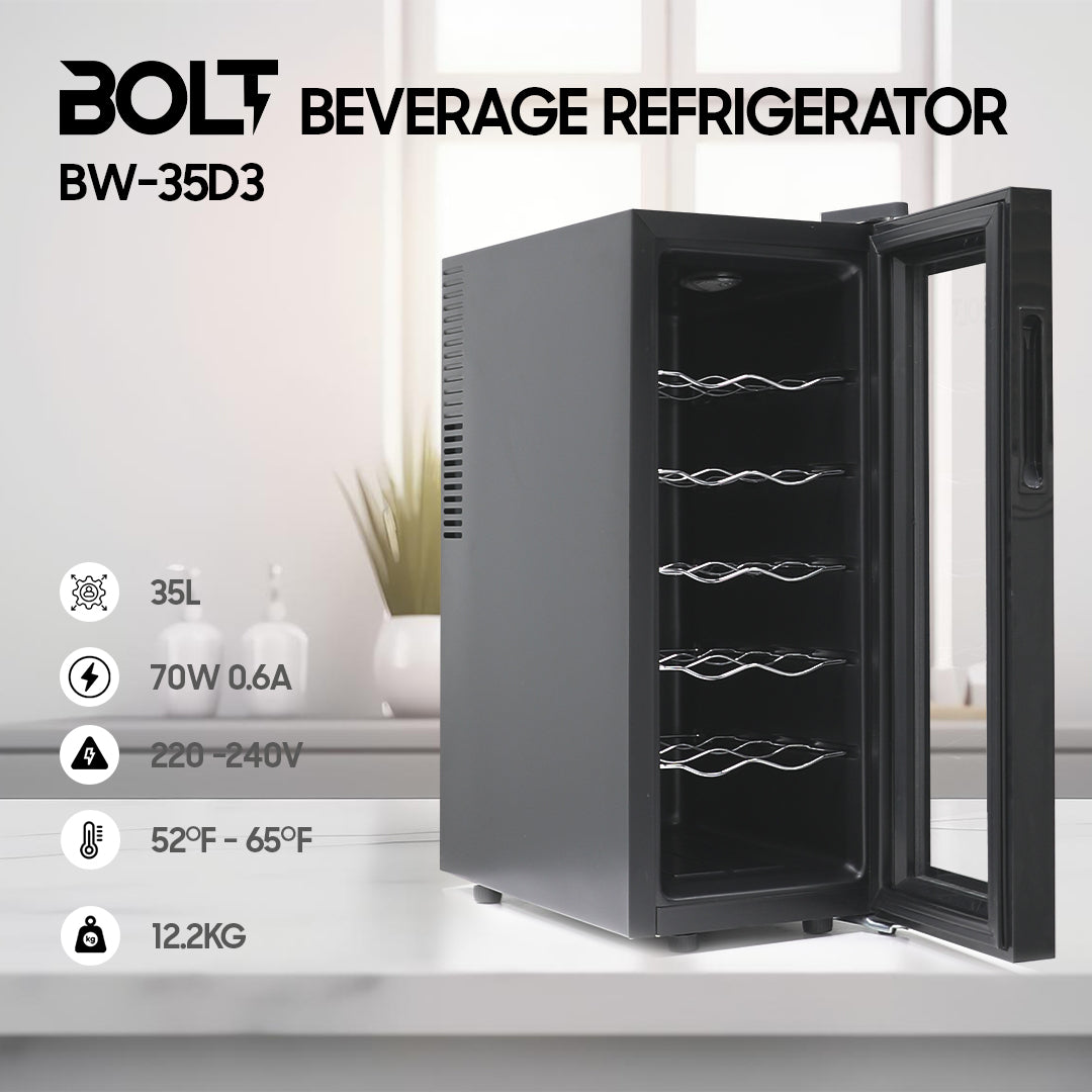 BOLT BEVERAGE REFRIGERATOR (BOTTLE COOLER) - (BW-35D3) - ALAMAT