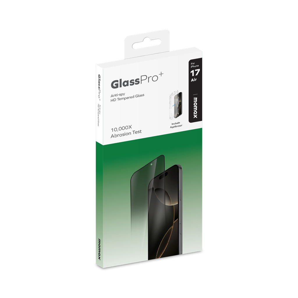 Momax iPhone 17 Air Fully Covered HD Privacy Glass