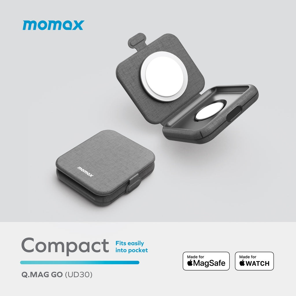 Momax Q. Mag Go 20w 2-in-1 Wireless Charger With Magsafe