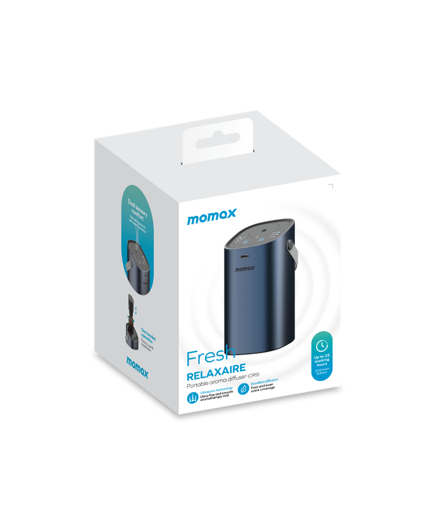 MOMAX RELAXAIR PORTABLE AROMA DIFFUSER - Best Buy Tech