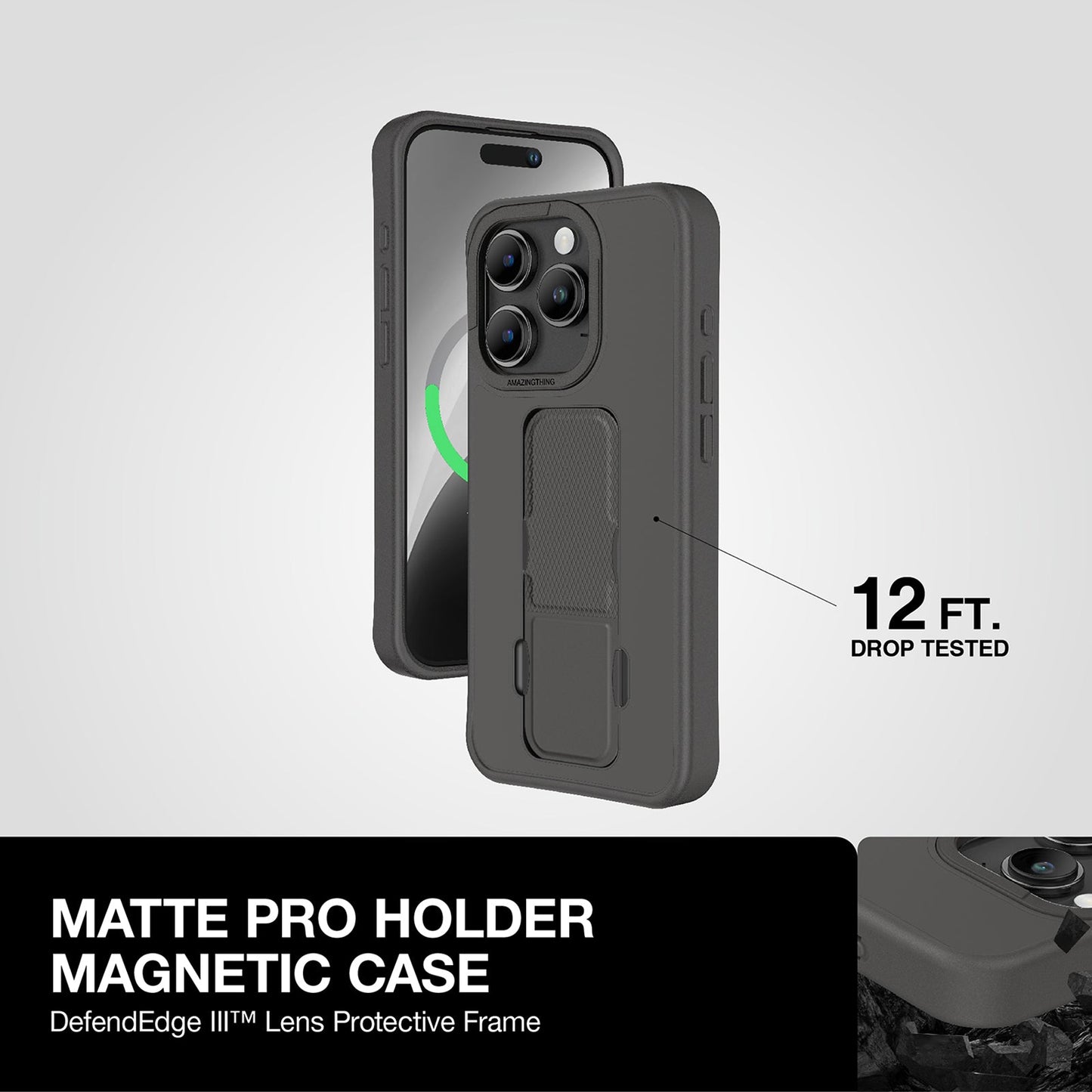 AMAZING THING MATTE PRO MAGSAFE DROP PROOF CASE FOR IPHONE 15 6.1 PRO |6.7 PRO MAX 2023 - ALAMAT