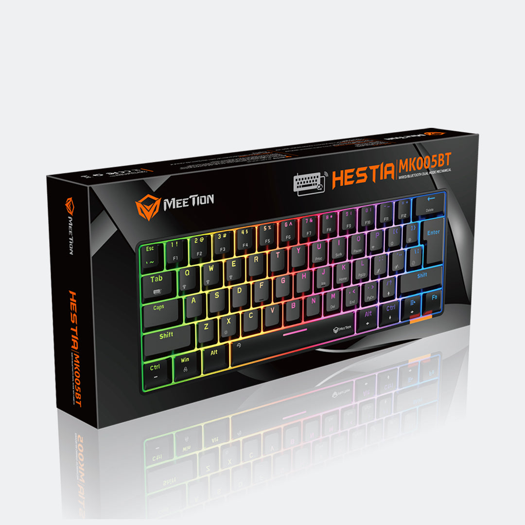 Meetion MK005BT Dual Mode Bluetooth 60% Gaming Keyboard - Best Buy Tech