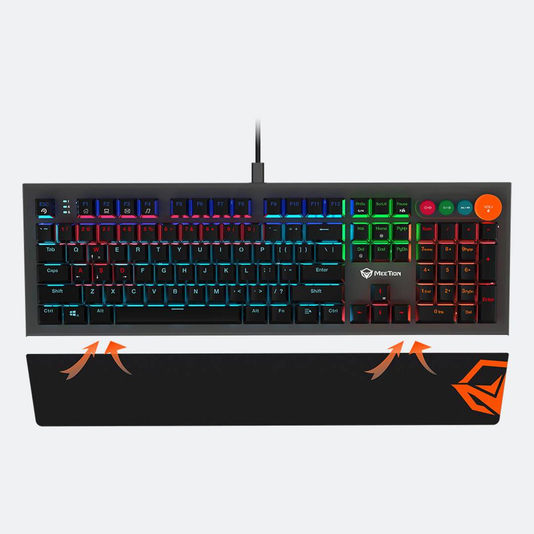 Meetion MT-MK500 Colorful Backlight Mechanical Gaming Keyboard - Best Buy Tech