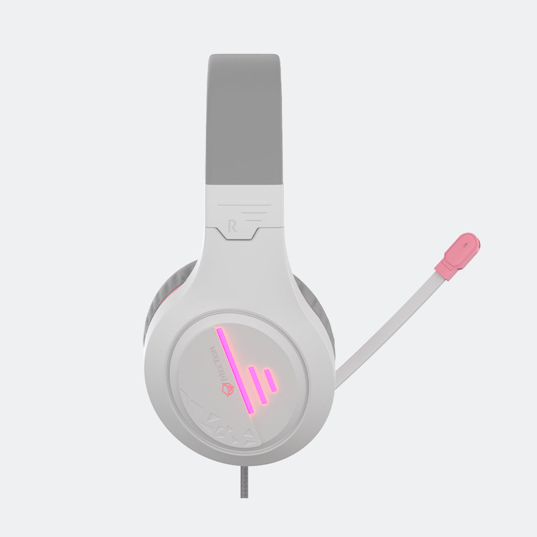Meetion MT-HP021 Stereo Gaming Headset | White Pink | Backlit - Best Buy Tech