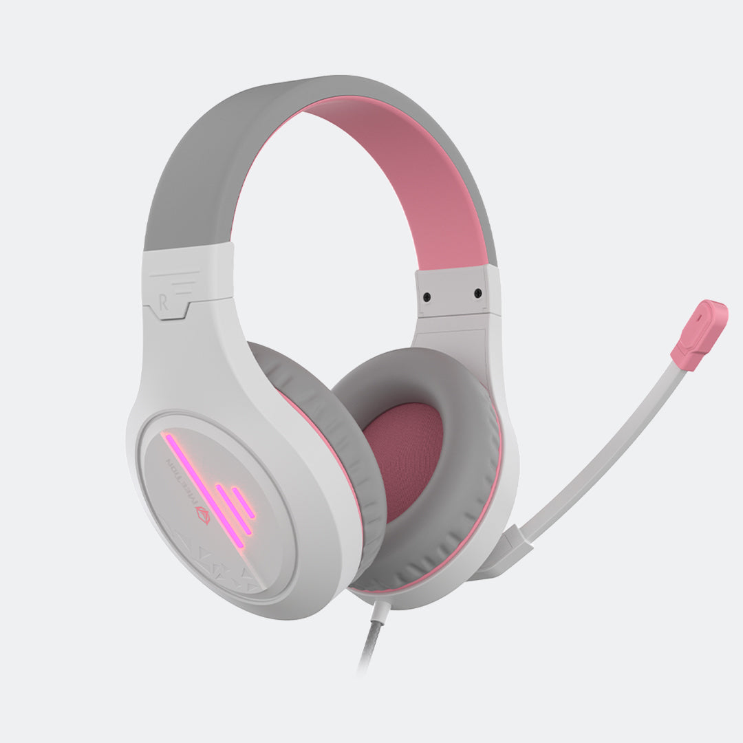 Meetion MT-HP021 Stereo Gaming Headset | White Pink | Backlit - Best Buy Tech