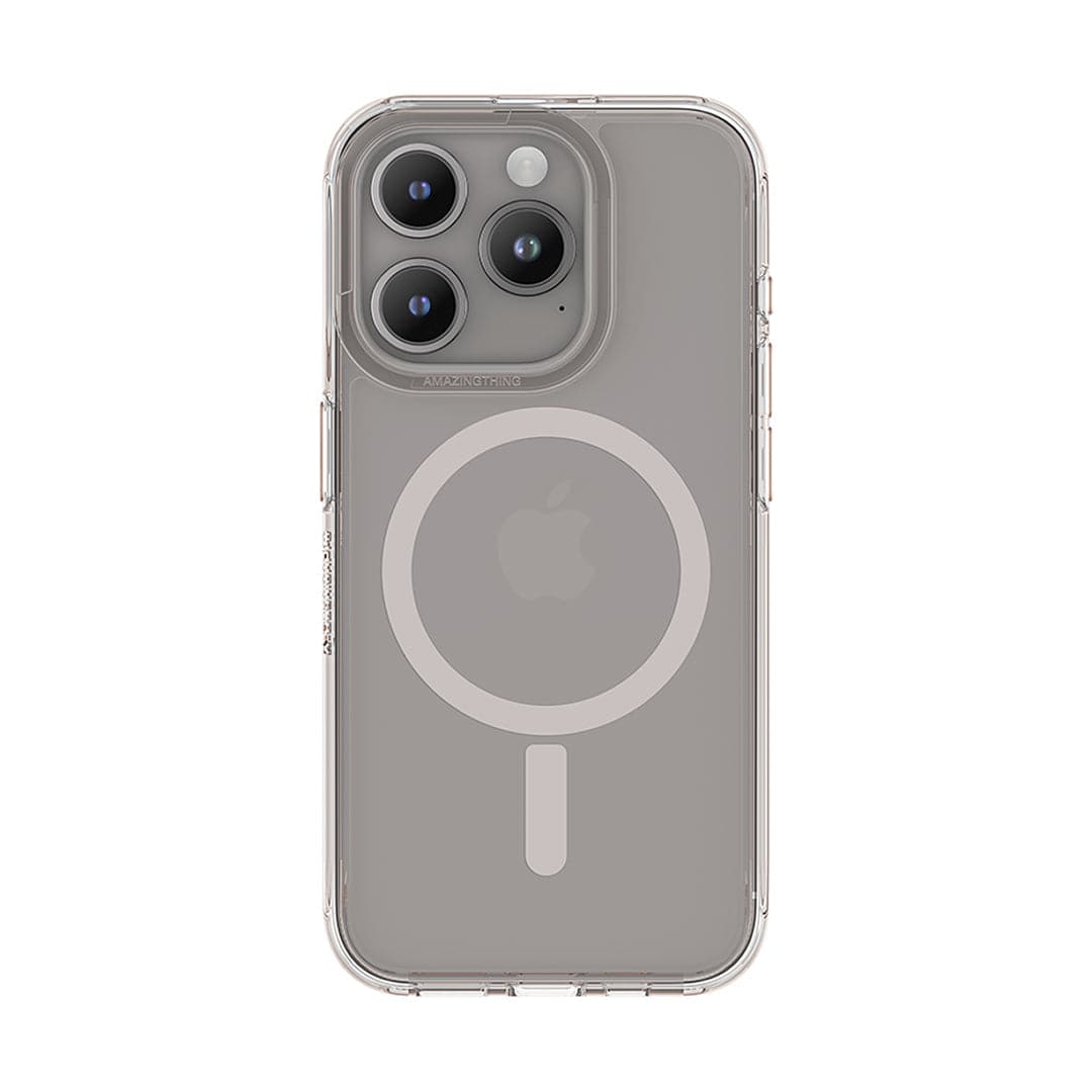 AMAZING THING MINIMAL MAGSAFE DROP PROOF CASE FOR IPHONE 15 6.7 PRO MAX 2023 TRANSPARENT - ALAMAT