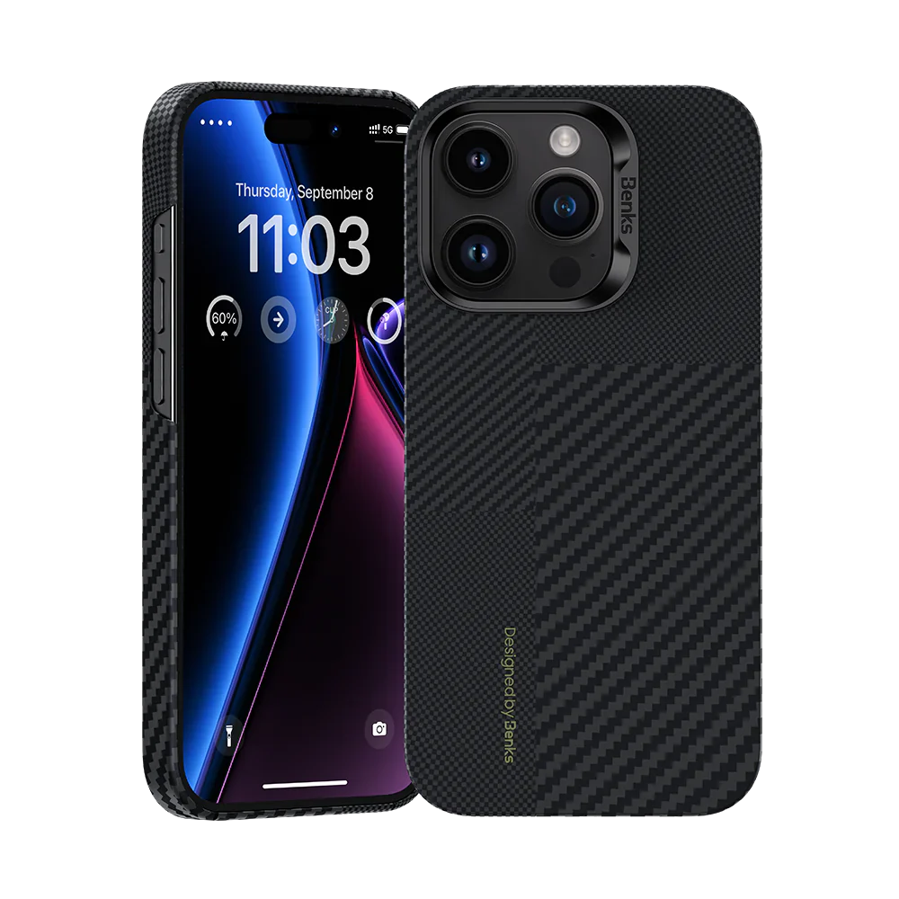 Benks Montage ArmorAir Case built with Kevlar® for iPhone 15 Series - Best Buy Tech