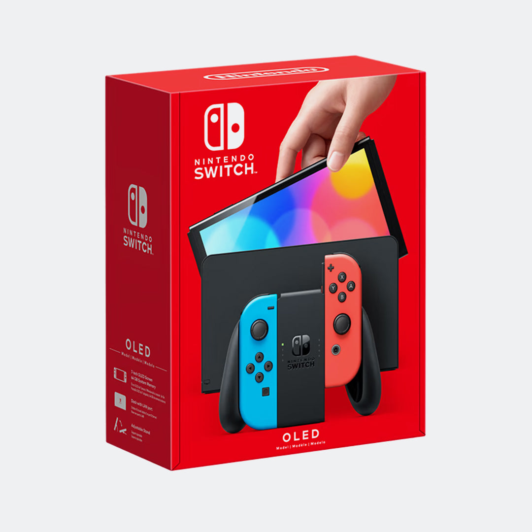 Nintendo Switch OLED Model 64GB - Neon Blue/Neon Red - Best Buy Tech