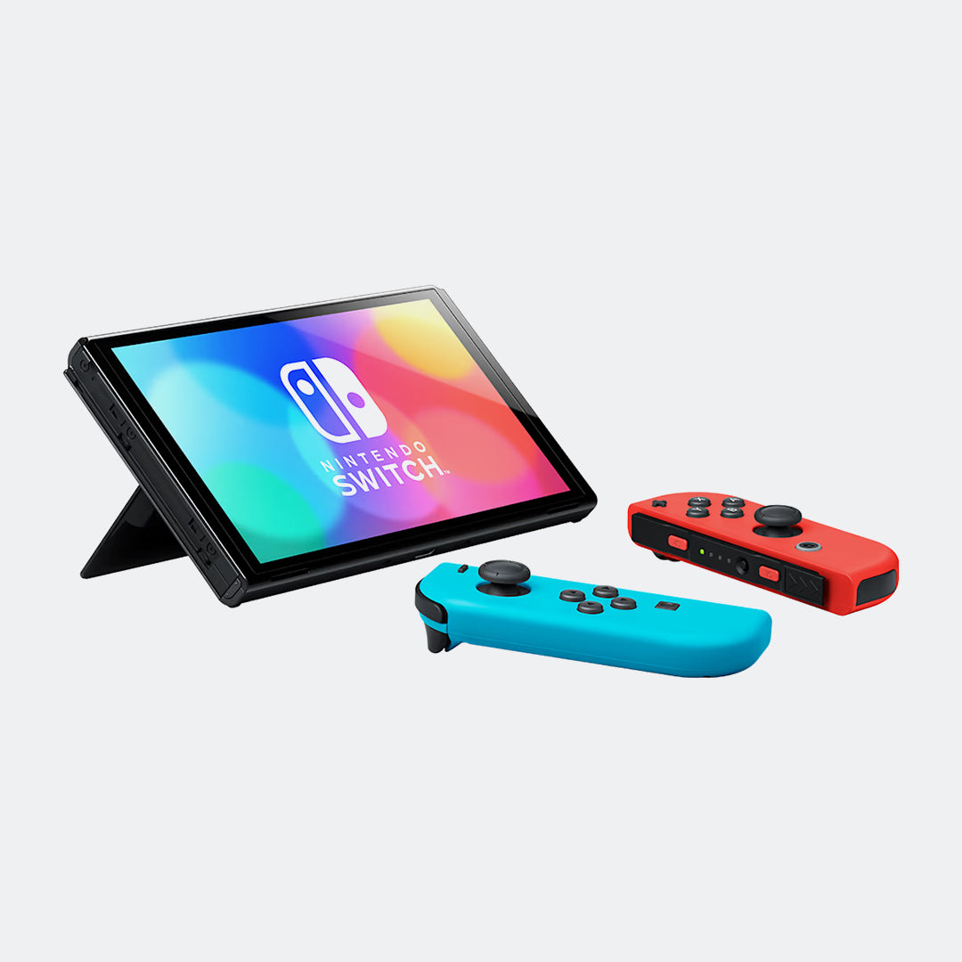 Nintendo Switch OLED Model 64GB - Neon Blue/Neon Red - Best Buy Tech
