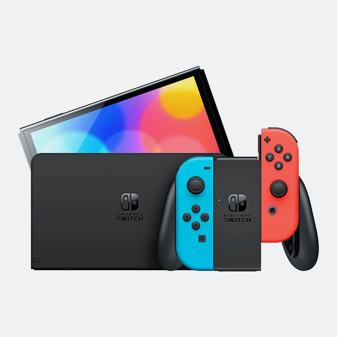 Nintendo Switch OLED Model 64GB - Neon Blue/Neon Red - Best Buy Tech