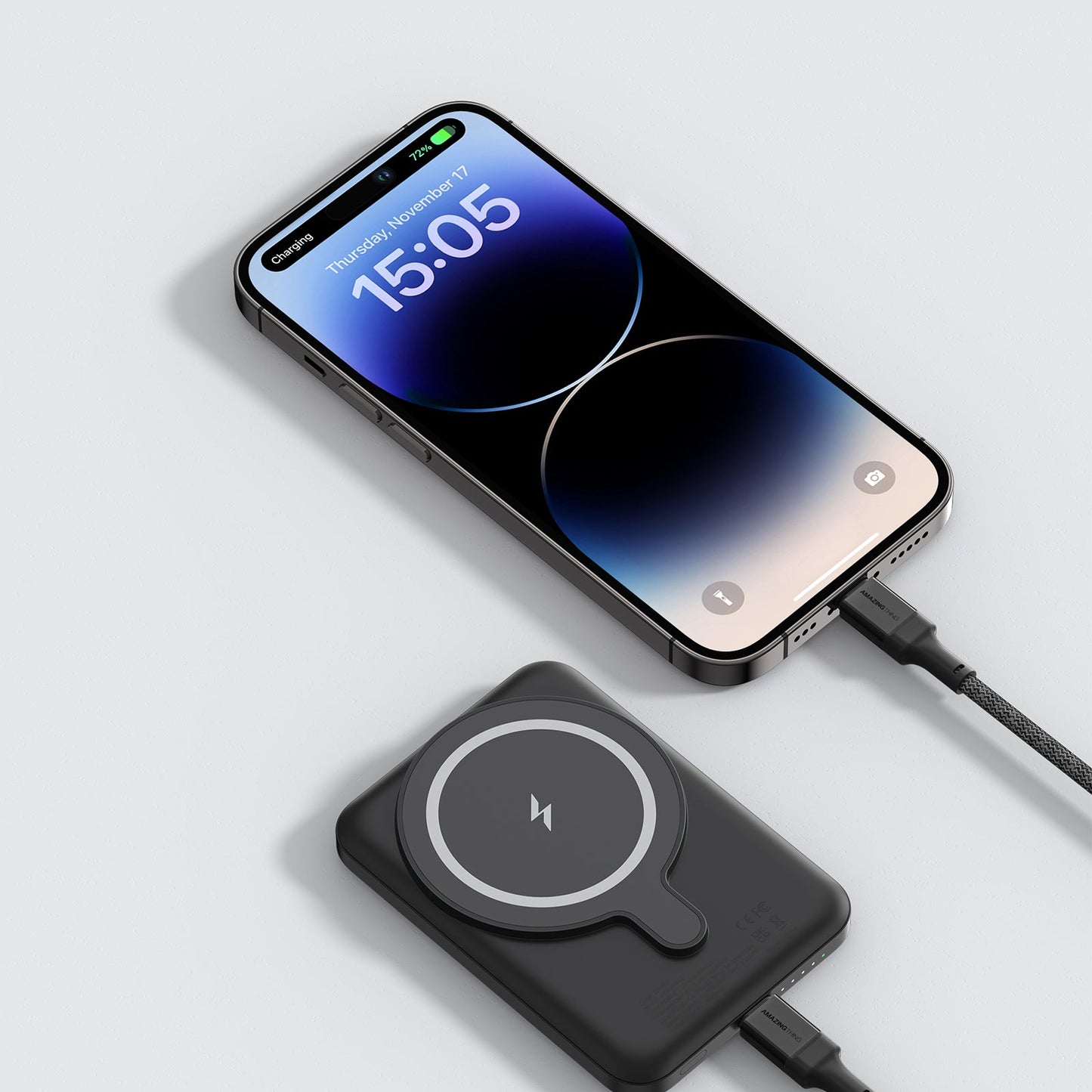 AMAZING THING THUNDER PRO MAG PD 5000MAH POWER BANK-BLACK - ALAMAT