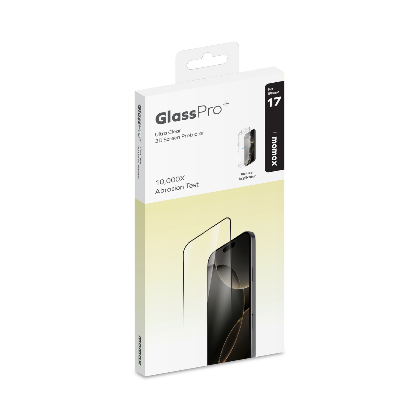 Momax iPhone 17 3D Fully Covered Clear Glass