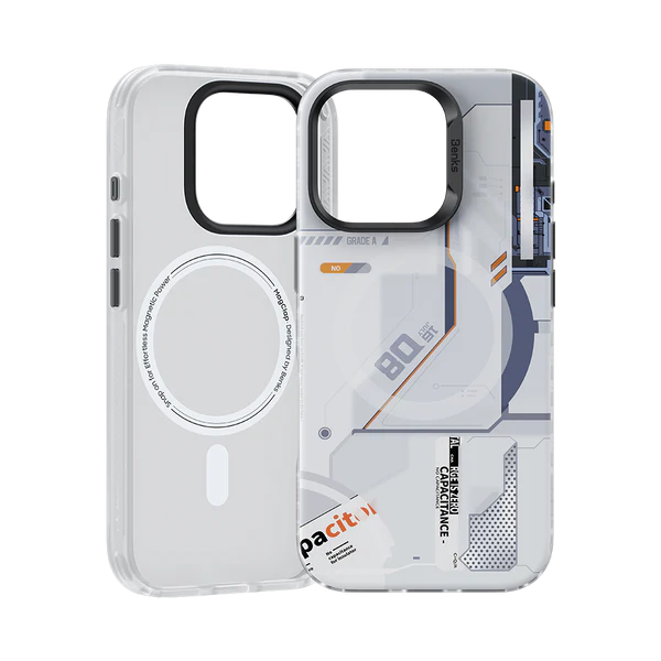 Benks Magnetic Mecha Series Case for iPhone 16 Pro White