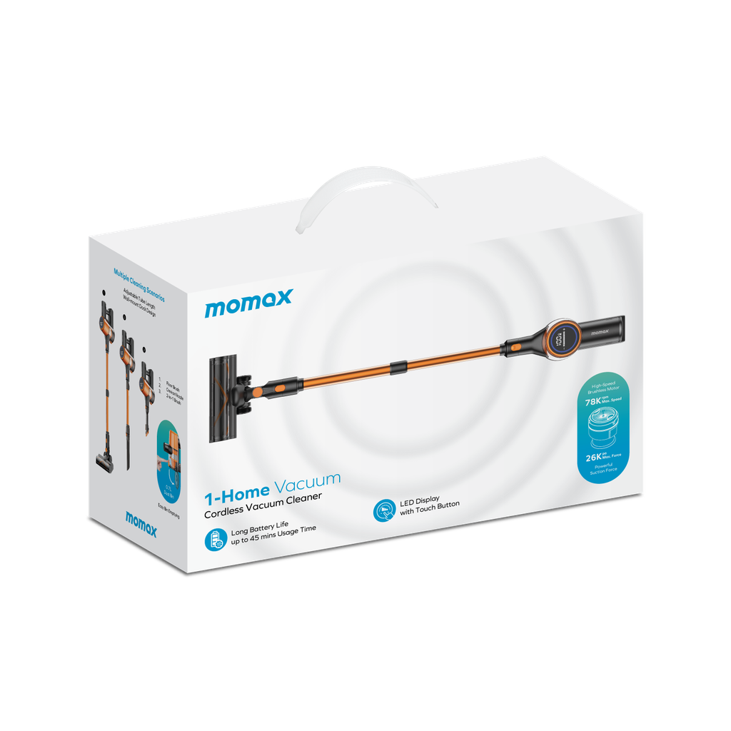 Momax 1-Home Vacuum Cordless Vacuum Cleaner (UK Pluged)