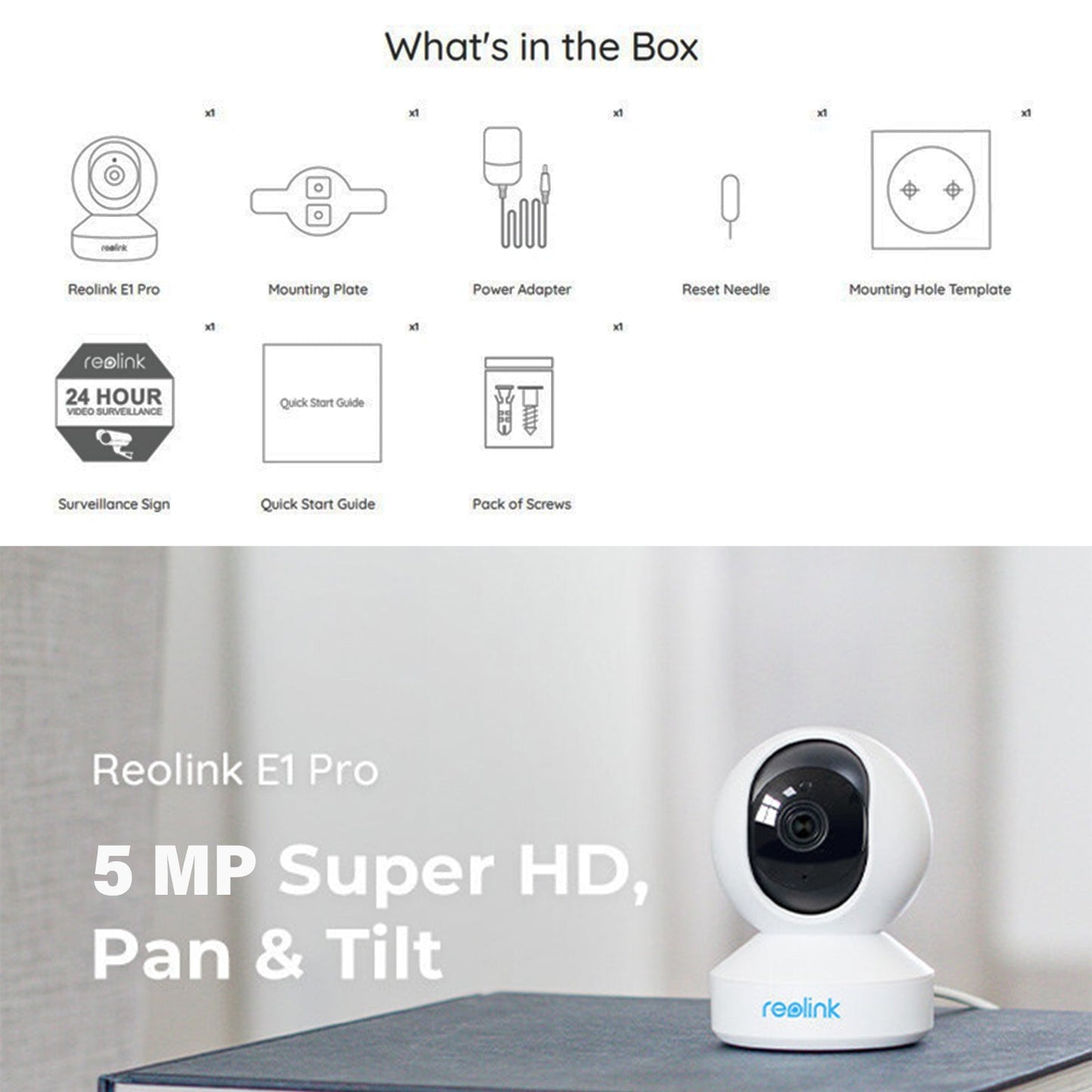 Reolink E1 Zoom - Indoor Security Camera - ALAMAT