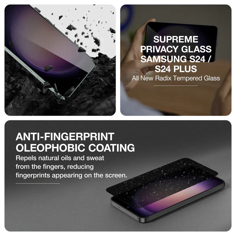 AMAZINGTHING Samsung Galaxy S24 Series Radix Privacy Glass - ALAMAT