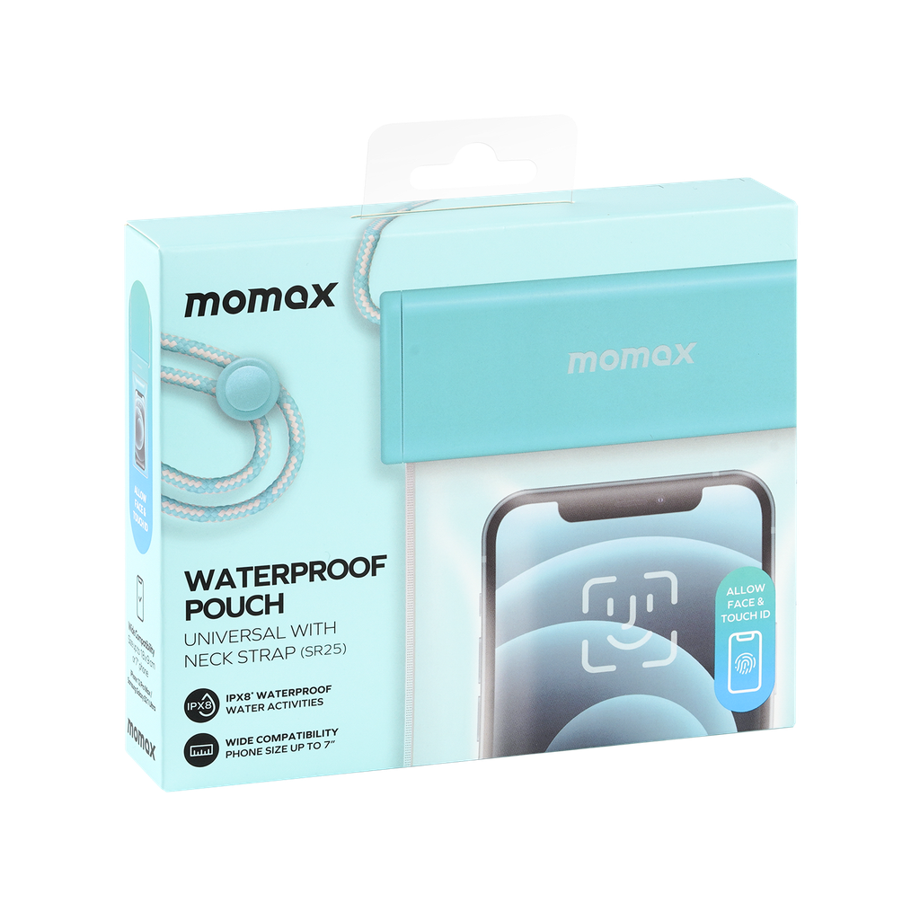 MOMAX WATERPROOF POUCH UNIVERSAL WITH NECK STRAP - Best Buy Tech