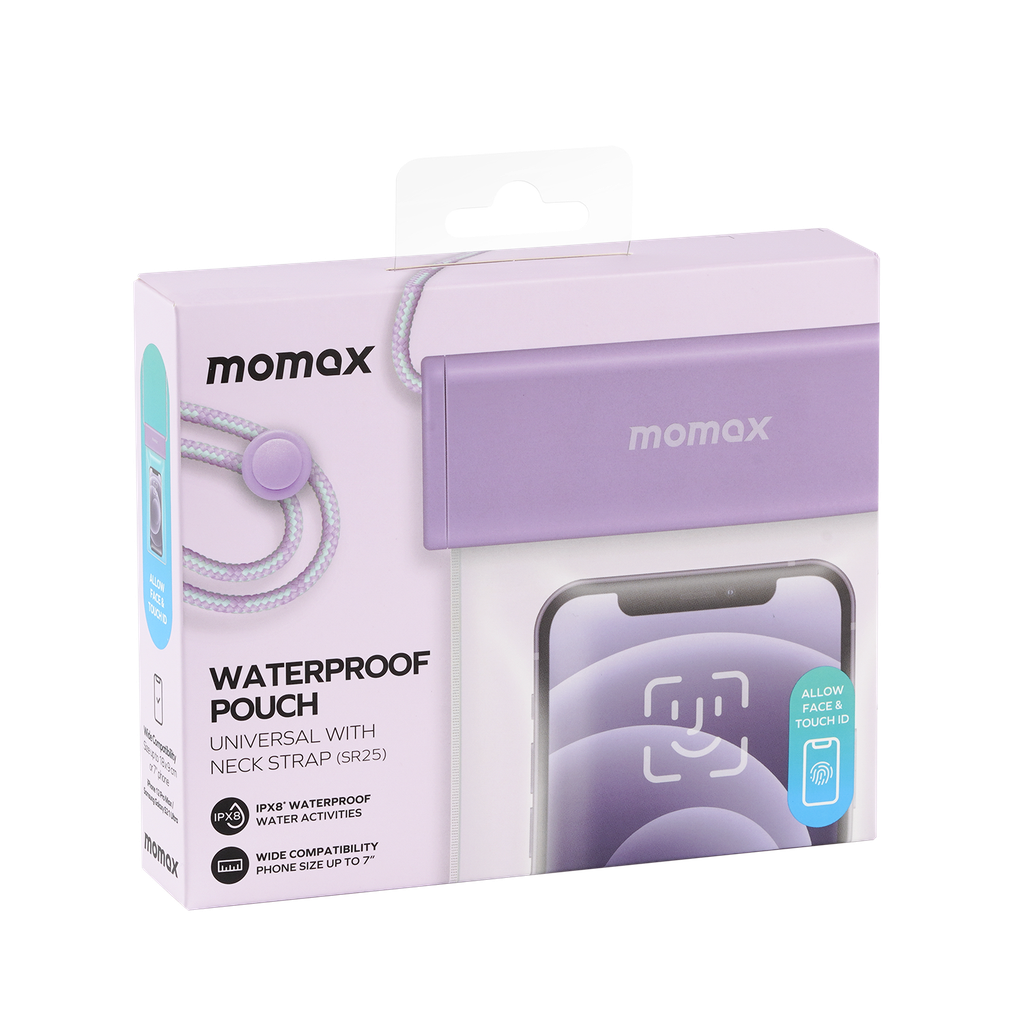 MOMAX WATERPROOF POUCH UNIVERSAL WITH NECK STRAP - Best Buy Tech