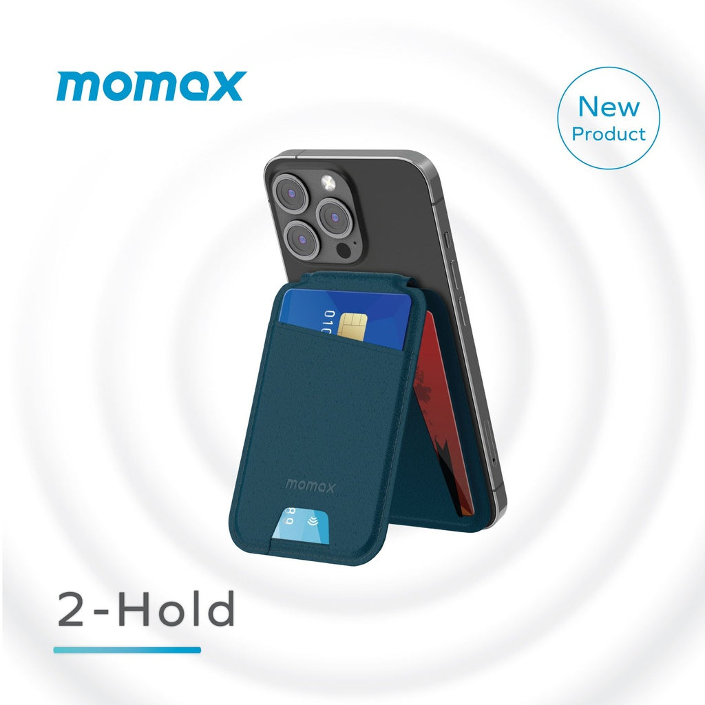 MOMAX 1-WALLET MAGNETIC CARD HOLDER WITH STAND - ALAMAT