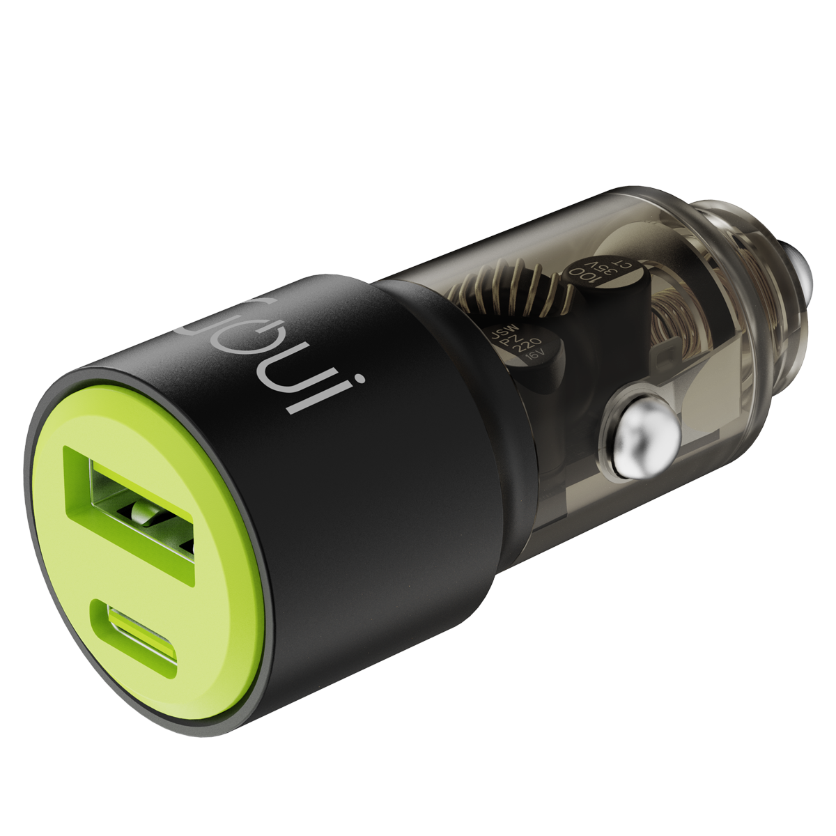 Goui Gear PD- Car Charger I 2 Ports I 65W - Transparent - Best Buy Tech